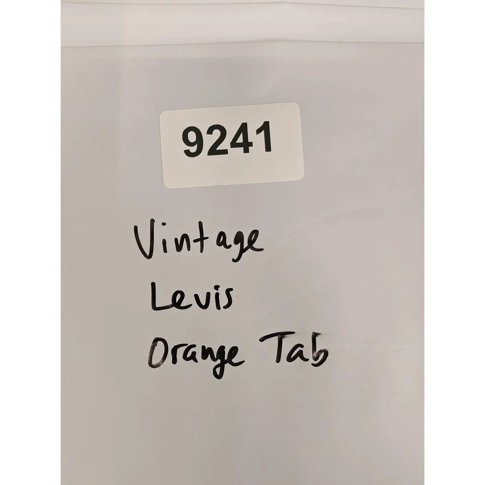 Vintage Levis Jeans Mens 34x32 Light Wash Relaxed Straight Orange Tab‎ Denim